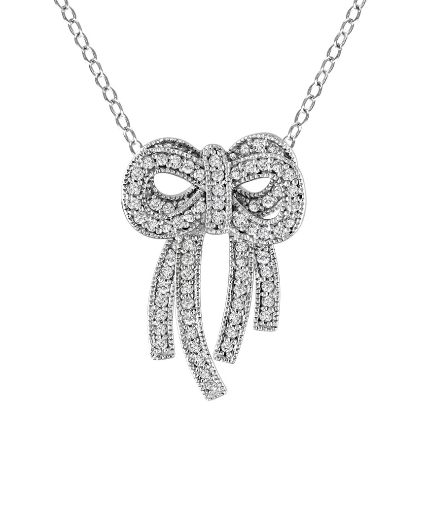 Diamond Select Cuts 14k 0.40 Ct. Tw. Diamond Bow Necklace