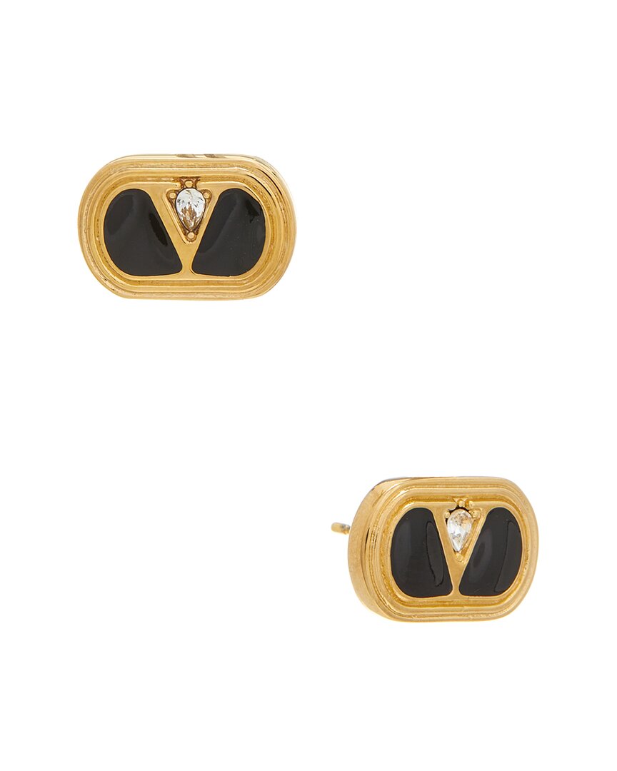 Valentino Ovalette Earrings In Gold