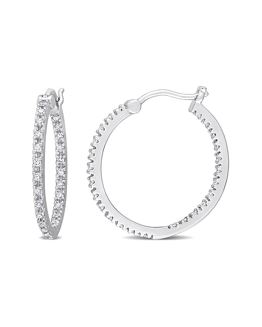 Rina Limor Silver 0.25 Ct. Tw. Diamond Earrings In Metallic