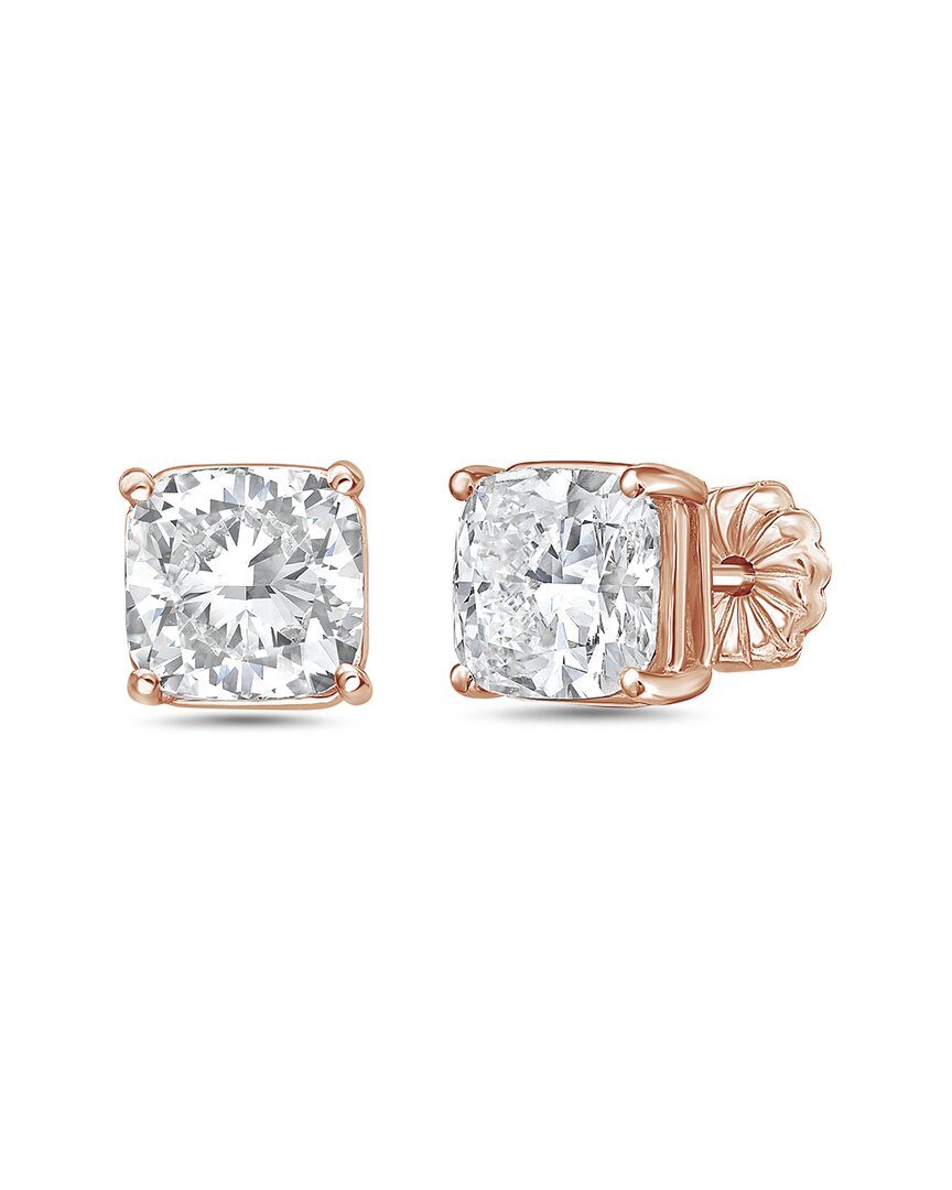 Diana M Lab Grown Diamonds 14k Rose Gold 2.00 Ct. Tw. Stud Earring In Gold