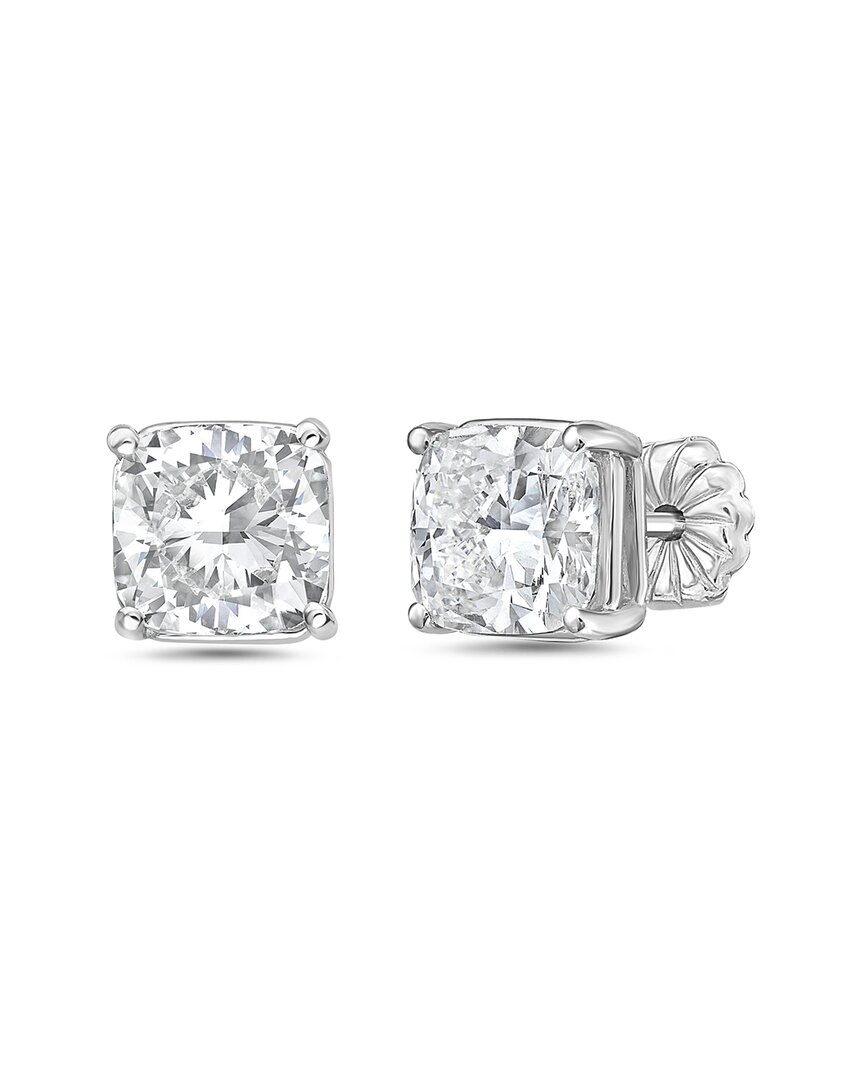 Diana M Lab Grown Diamonds 14k 5.00 Ct. Tw. Stud Earring In Metallic