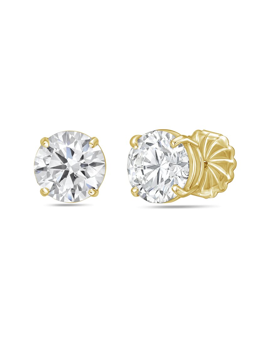 Diana M Lab Grown Diamonds 14k 15.00 Ct. Tw. Stud Earring In Gold
