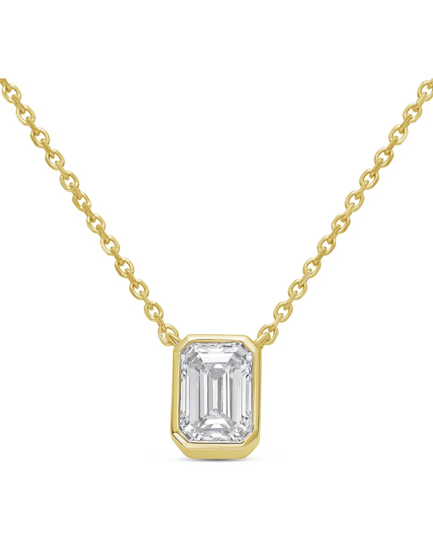 Diana M Lab Grown Diamonds Diana M. 14k 4.00 Ct. Tw. Lab-grown Diamond Pendant Necklace In Gold