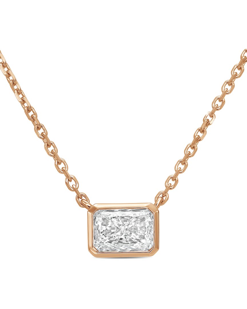 Diana M Lab Grown Diamonds 14k Rose Gold 9.00 Ct. Tw. Pendant Necklace In Yellow