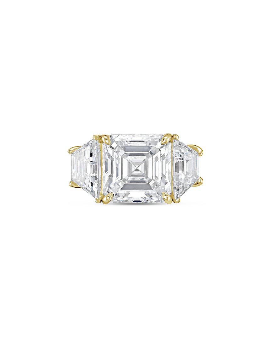 Diana M Lab Grown Diamonds 18k 13.50 Ct. Tw. Three-stone Ring In Gold