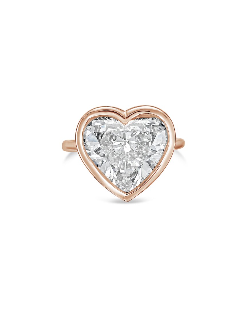 Diana M Lab Grown Diamonds 18k Rose Gold 8.00 Ct. Tw. Bezel Ring