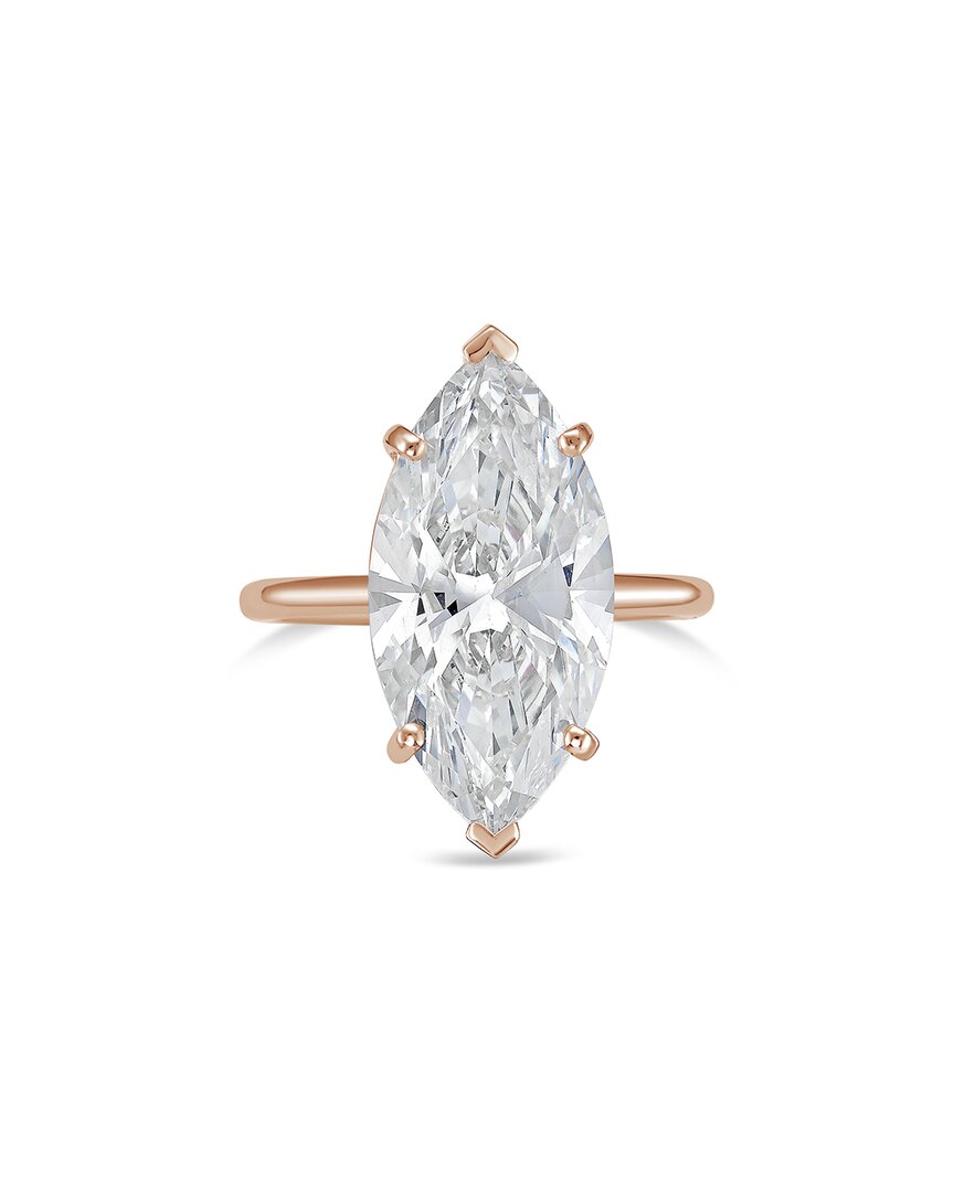 Diana M Lab Grown Diamonds 18k Rose Gold 8.00 Ct. Tw. Solitaire Ring