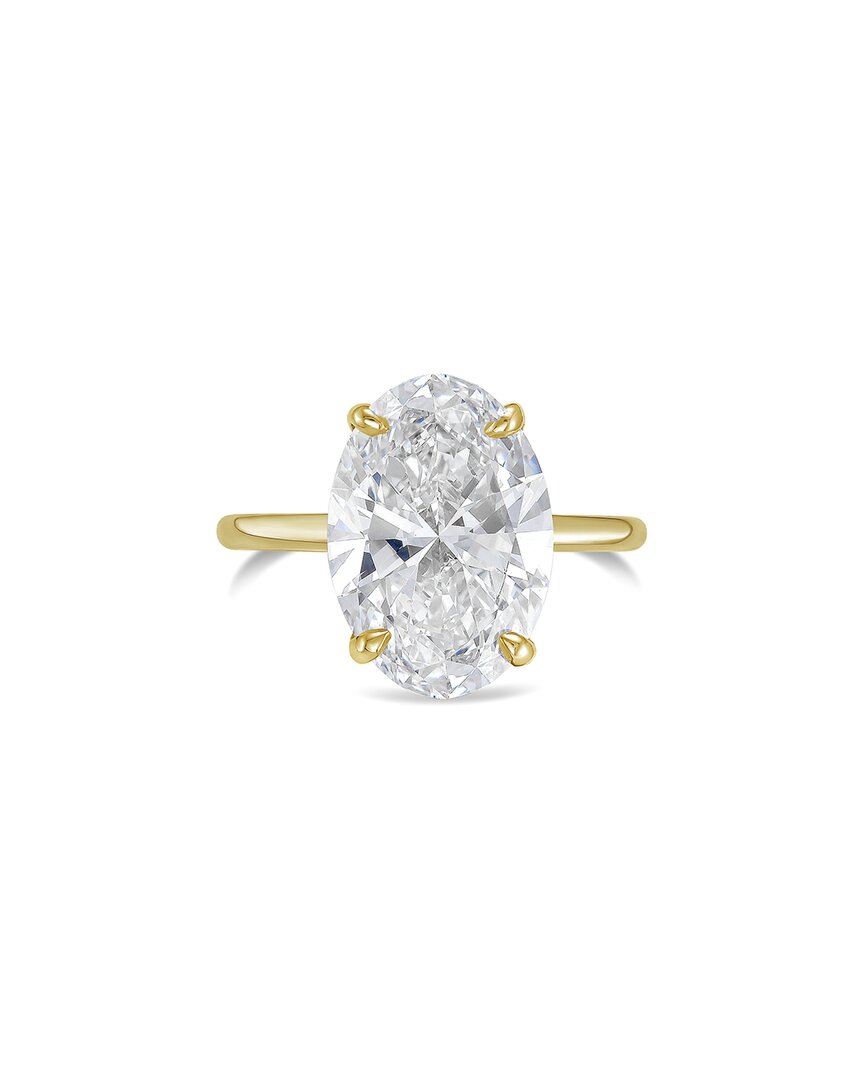 Diana M Lab Grown Diamonds 14k 3.00 Ct. Tw. Solitaire Ring In Gold