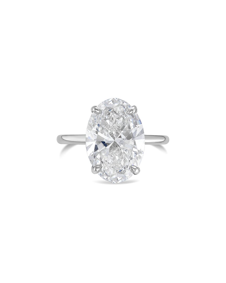 Diana M Lab Grown Diamonds Lgovsol3-wg In Silver
