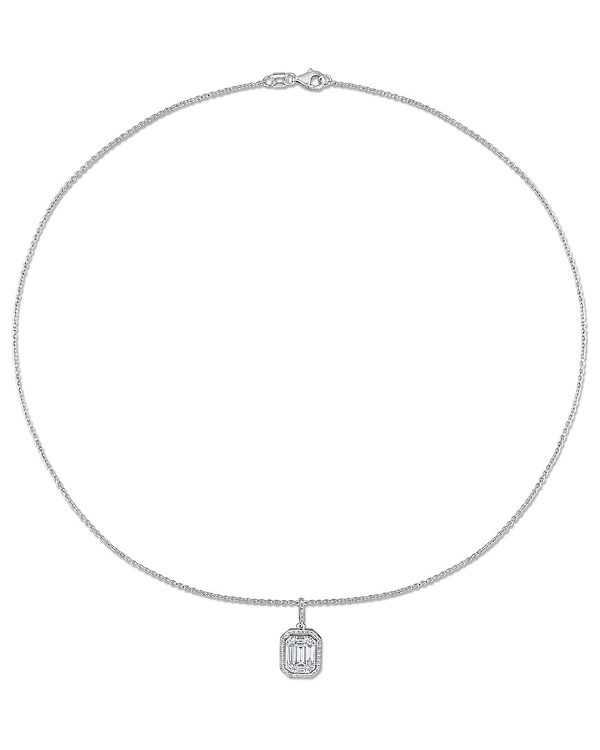 Diamond Select Cuts 14k 0.87 Ct. Tw. Diamond Halo Necklace