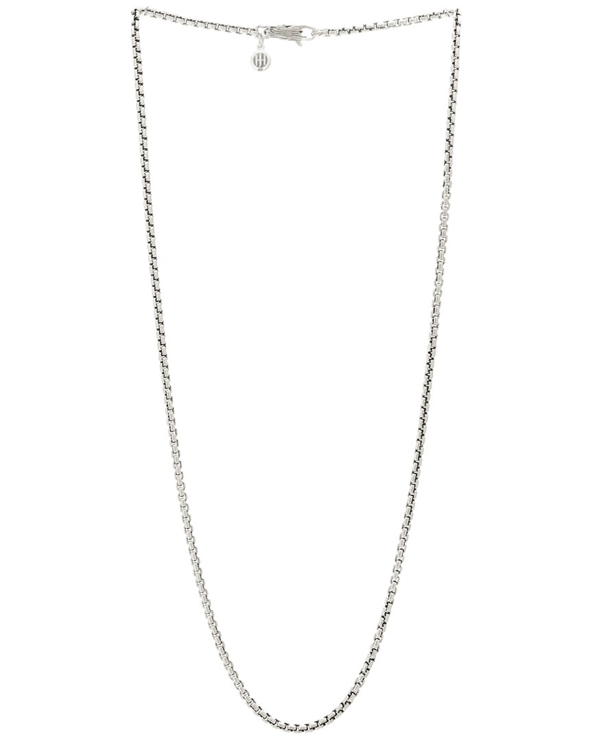 John Hardy Silver 2.5mm Naga Box Chain Necklace (authentic Pre-loved) In Metallic