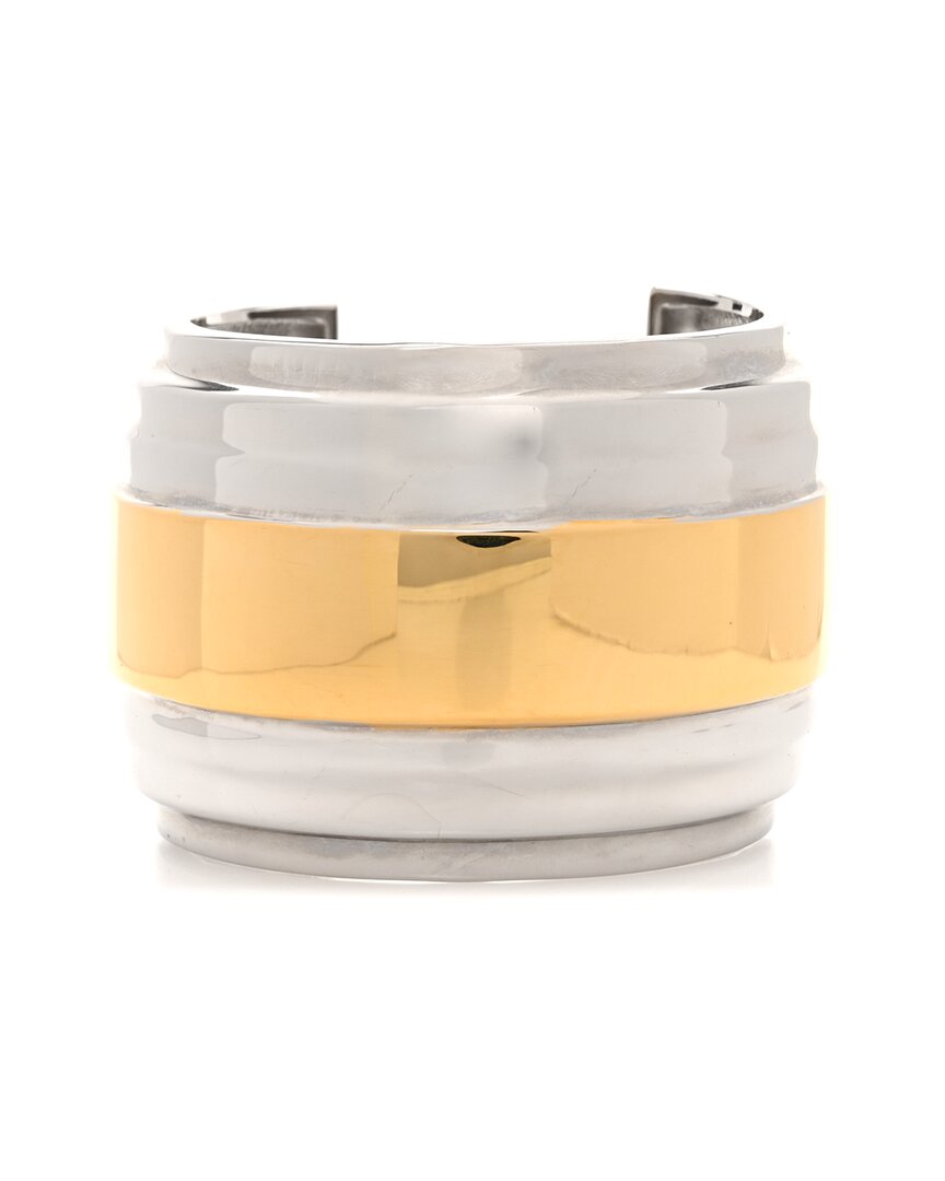 Saint Laurent Two-tone Cuff Bracelet (authentic Pre-loved)