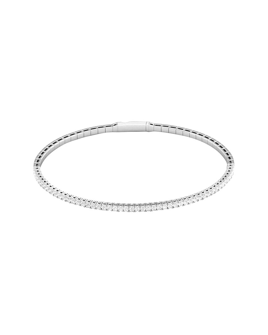 Lab Grown Diamonds 14k 2.50 Ct. Tw. Lab-grown Diamond Bracelet In Silver