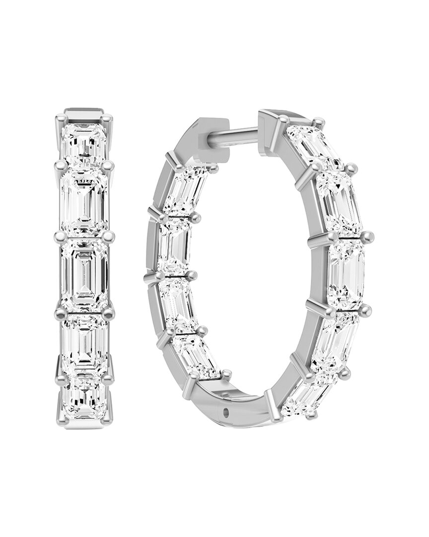 Lab Grown Diamonds 14k 2.00 Ct. Tw. Lab-grown Diamond Earrings In Metallic