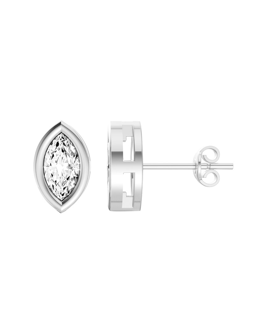 Lab Grown Diamonds 14k 0.75 Ct. Tw. Lab-grown Diamond Earrings In Metallic