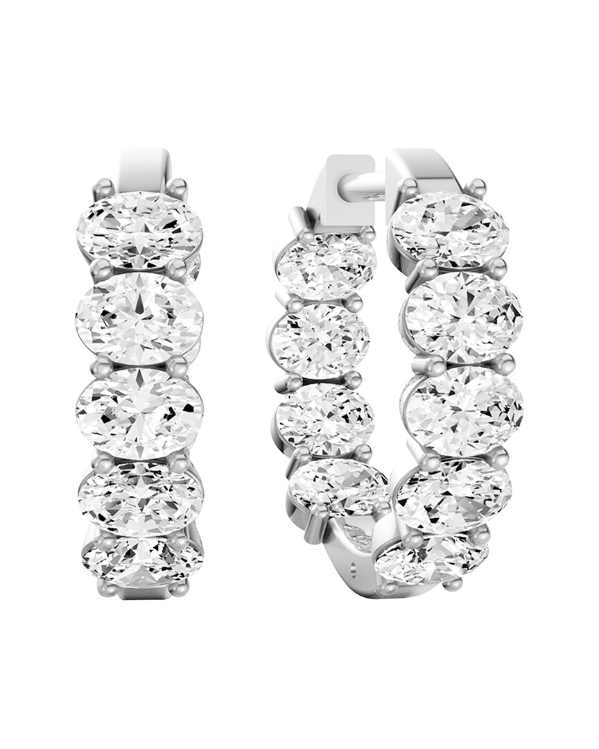 Lab Grown Diamonds 14k 2.00 Ct. Tw. Lab-grown Diamond Earrings In Metallic