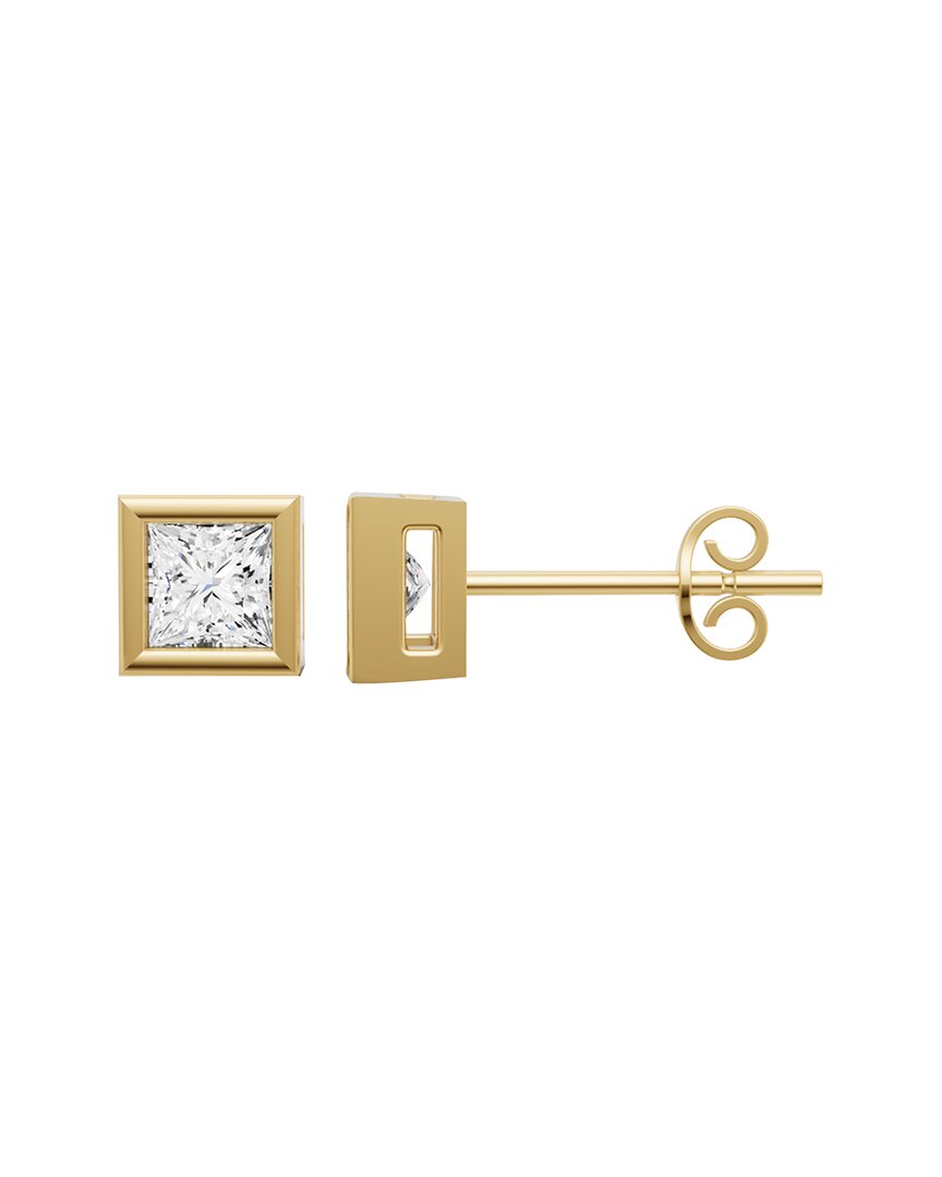 Lab Grown Diamonds 14k 0.75 Ct. Tw. Lab-grown Diamond Earrings In Gold