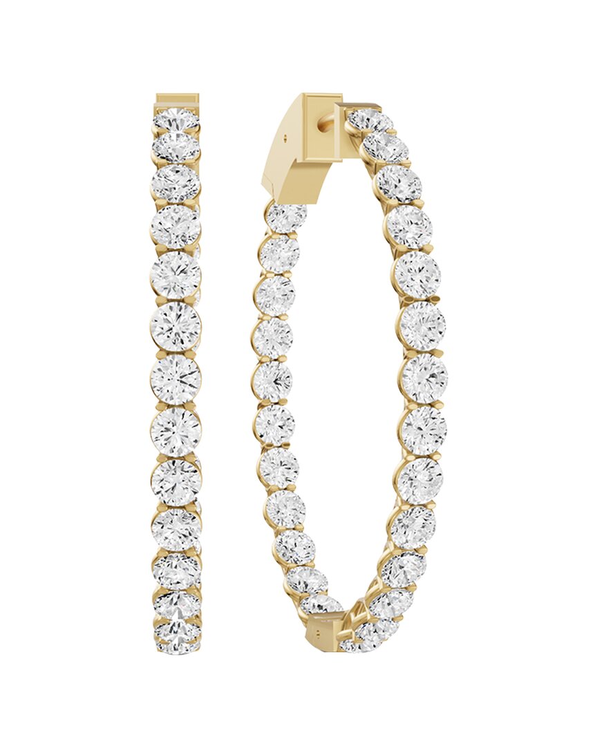 Lab Grown Diamonds 14k 10.00 Ct. Tw. Lab-grown Diamond Earrings In Gold