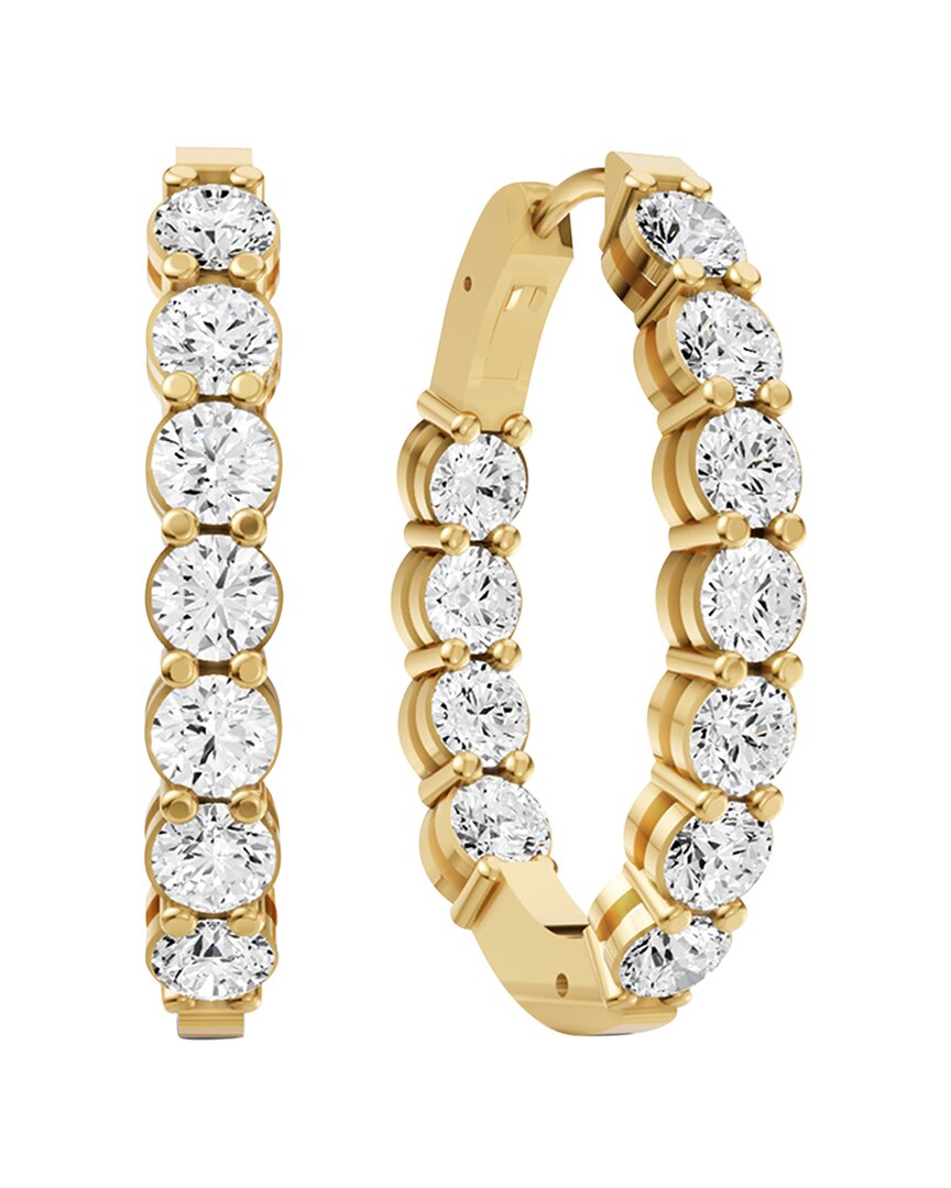Lab Grown Diamonds 14k 5.00 Ct. Tw. Lab-grown Diamond Earrings In Gold