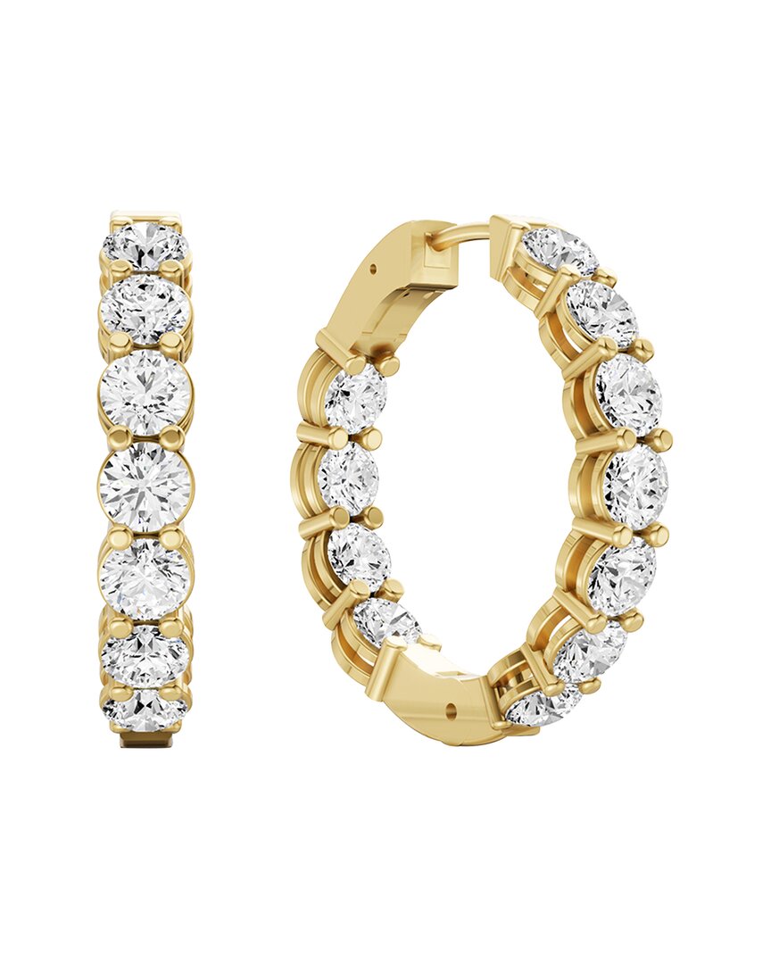 Lab Grown Diamonds 14k 4.00 Ct. Tw. Lab-grown Diamond Earrings In Gold
