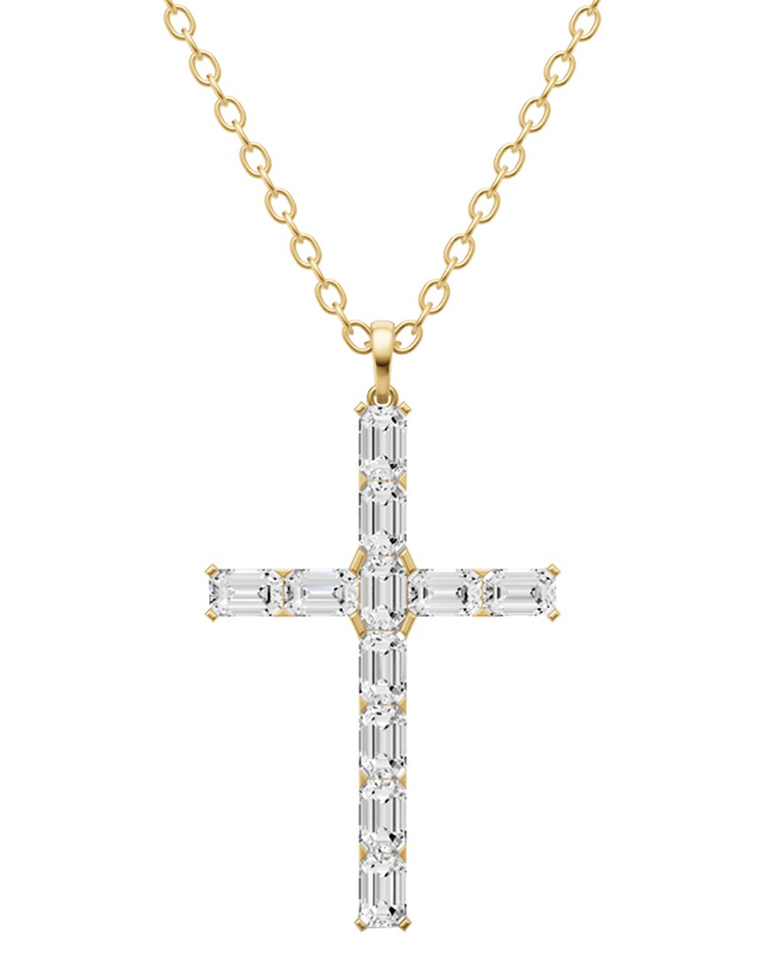 Lab Grown Diamonds 14k 5.00 Ct. Tw. Lab-grown Diamond Necklace In Gold