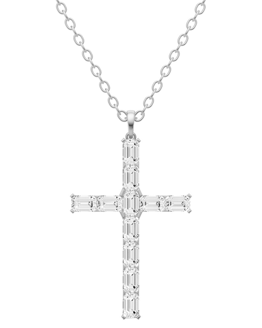 Lab Grown Diamonds 14k 6.00 Ct. Tw. Lab-grown Diamond Necklace In Metallic