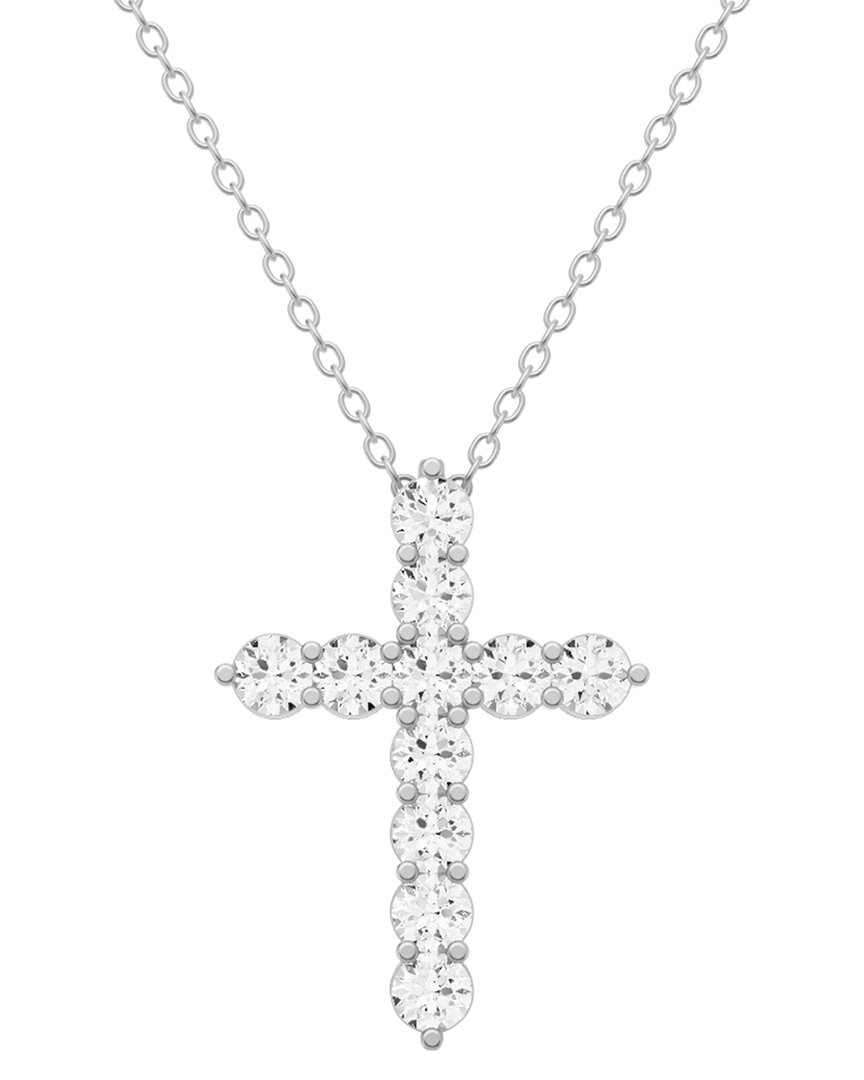 Lab Grown Diamonds 14k 6.00 Ct. Tw. Lab-grown Diamond Necklace In Metallic