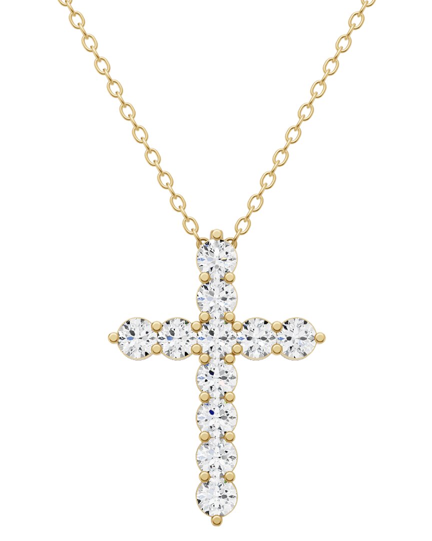 Lab Grown Diamonds 14k 6.00 Ct. Tw. Lab-grown Diamond Necklace In Gold