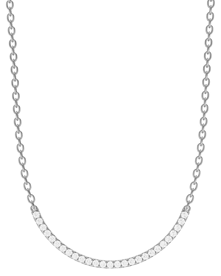 Lab Grown Diamonds 14k 1.00 Ct. Tw. Lab-grown Diamond Necklace In Metallic