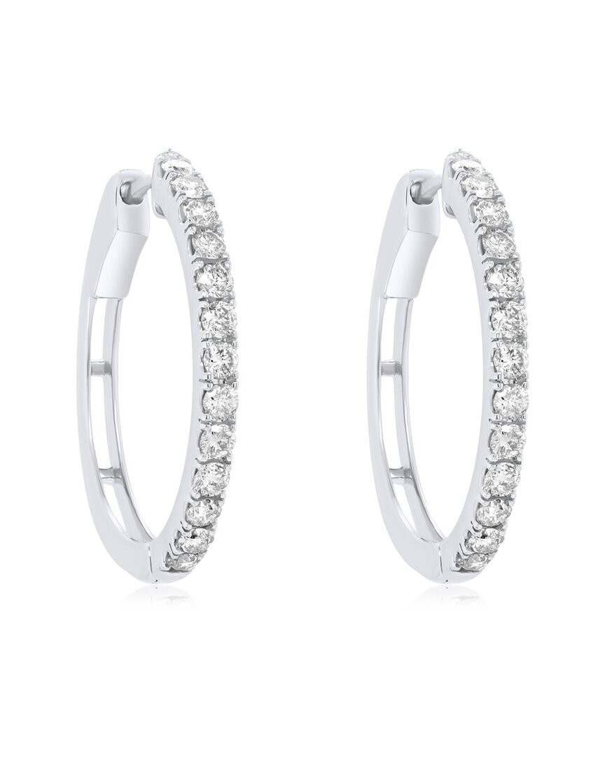 Diana M. Fine Jewelry 14k 1.00 Ct. Tw. Diamond Hoops