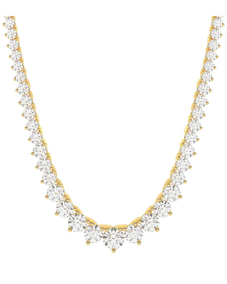 Lab Grown Diamonds 14k 25.00 Ct. Tw. Lab-grown Diamond Necklace In Gold