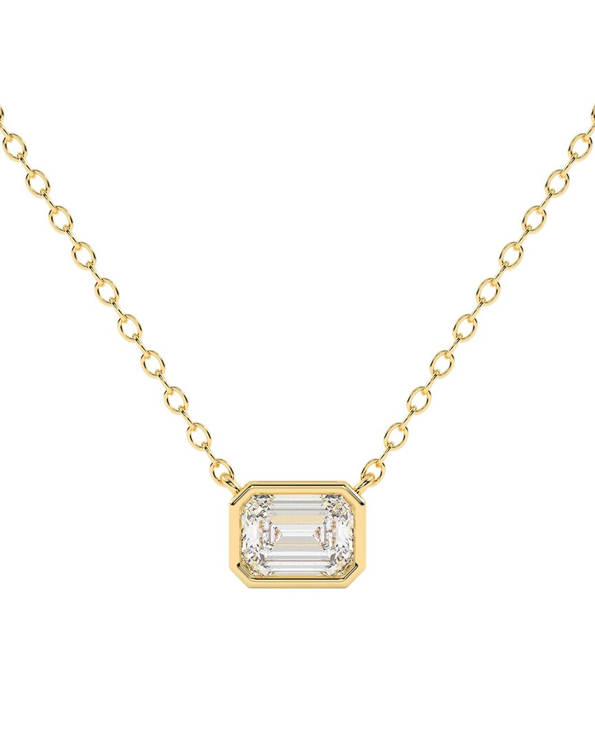 Lab Grown Diamonds 14k 0.50 Ct. Tw. Lab-grown Diamond Necklace In Gold