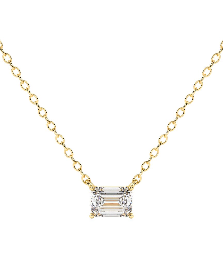 Lab Grown Diamonds 14k 0.75 Ct. Tw. Lab-grown Diamond Necklace In Gold