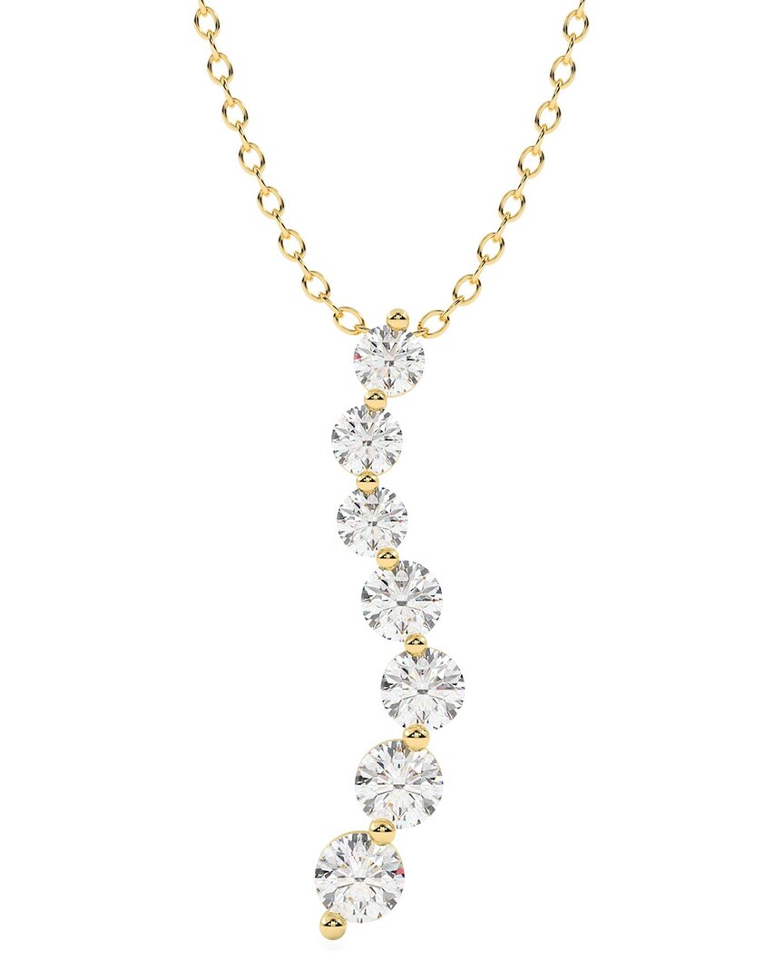Lab Grown Diamonds 14k 1.00 Ct. Tw. Lab-grown Diamond Necklace In Gold