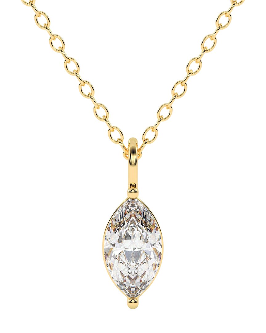 Lab Grown Diamonds 14k 0.75 Ct. Tw. Lab-grown Diamond Necklace In Gold