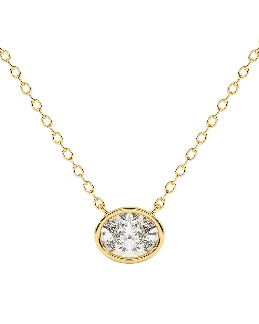 Lab Grown Diamonds 14k 0.75 Ct. Tw. Lab-grown Diamond Necklace In Gold