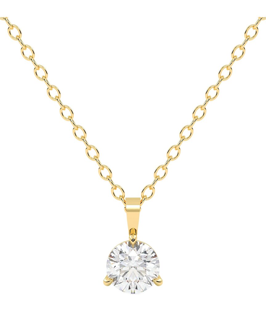Lab Grown Diamonds 14k 0.33 Ct. Tw. Lab-grown Diamond Necklace In Gold