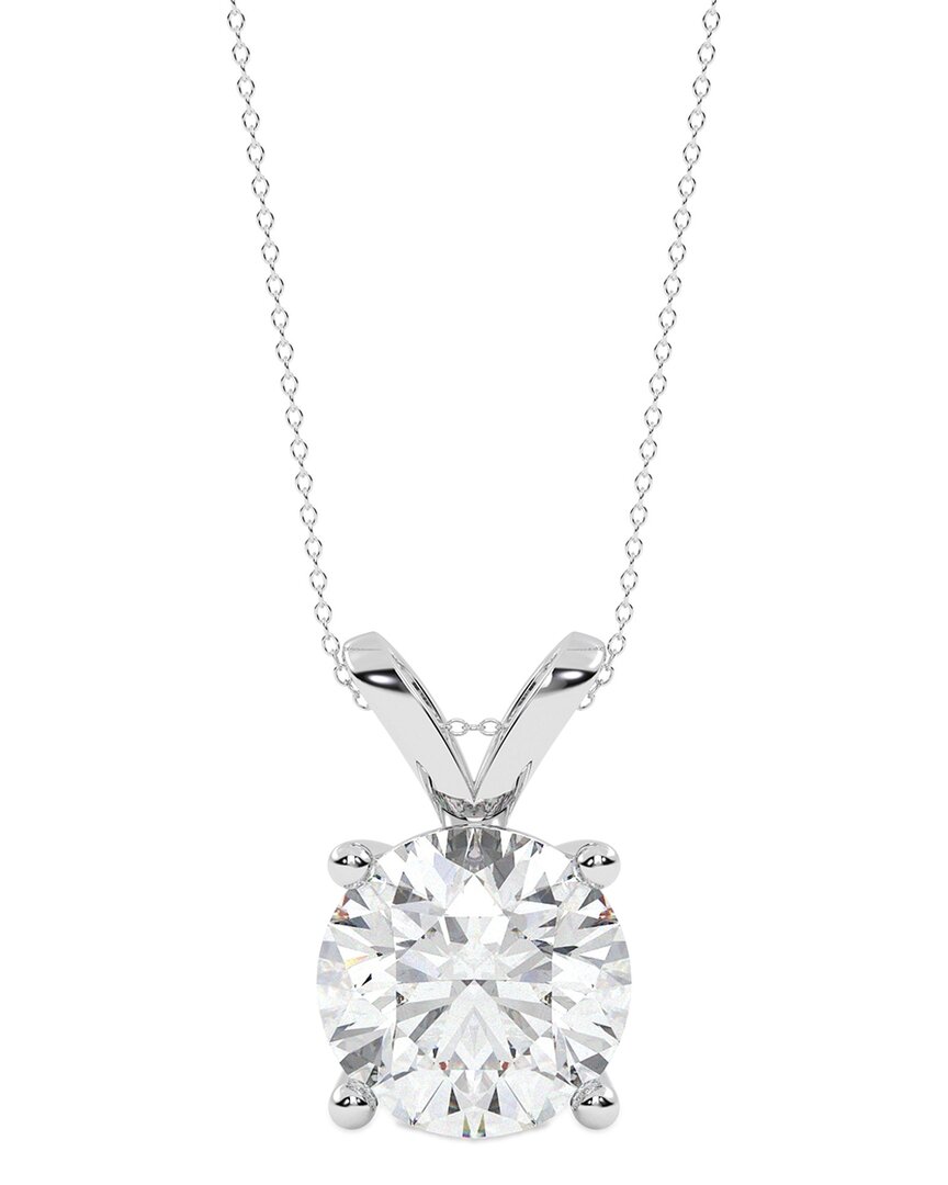 Lab Grown Diamonds 14k 1.50 Ct. Tw. Lab-grown Diamond Necklace In Metallic