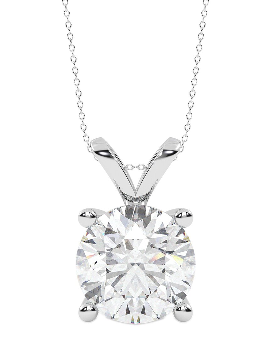 Lab Grown Diamonds 14k 1.50 Ct. Tw. Lab-grown Diamond Necklace In Metallic