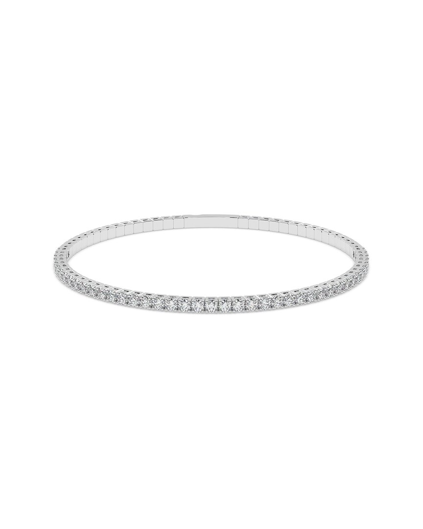 Lab Grown Diamonds 14k 2.00 Ct. Tw. Lab-grown Diamond Bracelet In Metallic