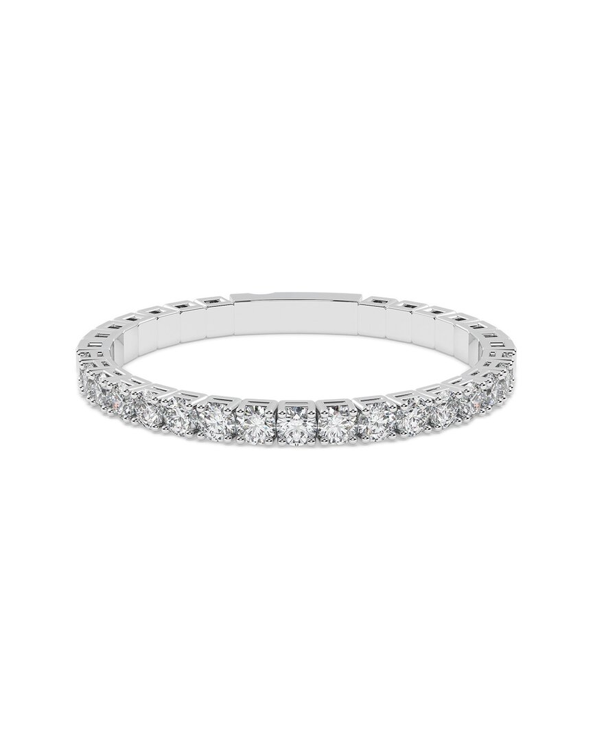 Lab Grown Diamonds 14k 10.00 Ct. Tw. Lab-grown Diamond Bracelet In Silver
