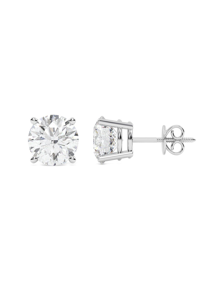 Lab Grown Diamonds 14k 2.50 Ct. Tw. Lab-grown Diamond Earrings In Silver