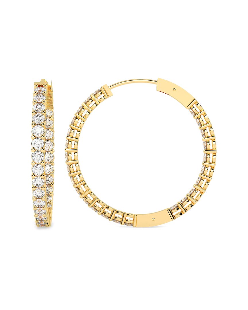 Lab Grown Diamonds 14k 10.00 Ct. Tw. Lab-grown Diamond Earrings In Gold