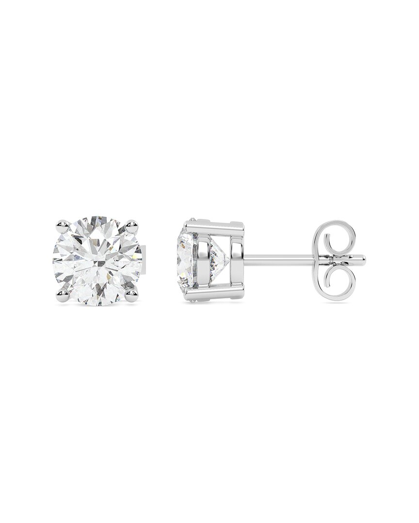 Lab Grown Diamonds 14k 8.00 Ct. Tw. Lab-grown Diamond Earrings In Metallic
