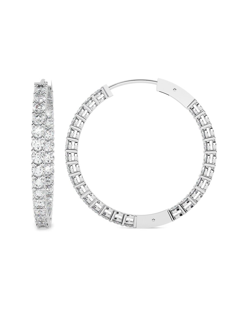 Lab Grown Diamonds 14k 3.00 Ct. Tw. Lab-grown Diamond Earrings In Metallic