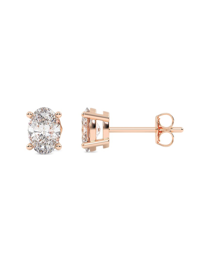 Lab Grown Diamonds 14k Rose Gold 2.00 Ct. Tw. Lab-grown Diamond Earrings