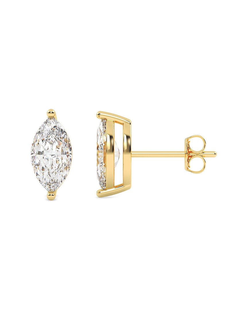Lab Grown Diamonds 14k 0.50 Ct. Tw. Lab-grown Diamond Earrings In Gold