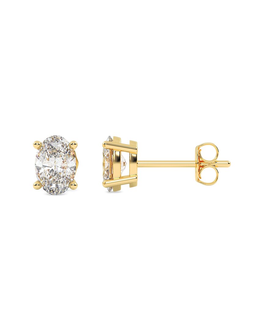 Lab Grown Diamonds 14k 0.50 Ct. Tw. Lab-grown Diamond Earrings In Gold