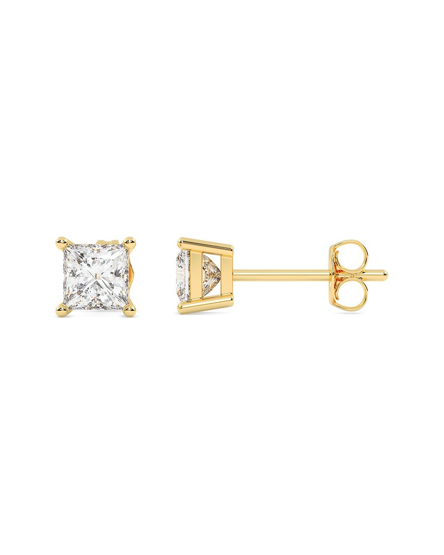 Lab Grown Diamonds 14k 0.50 Ct. Tw. Lab-grown Diamond Earrings In Gold