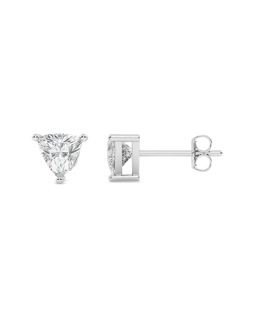 Lab Grown Diamonds 14k 0.75 Ct. Tw. Lab-grown Diamond Earrings In Metallic